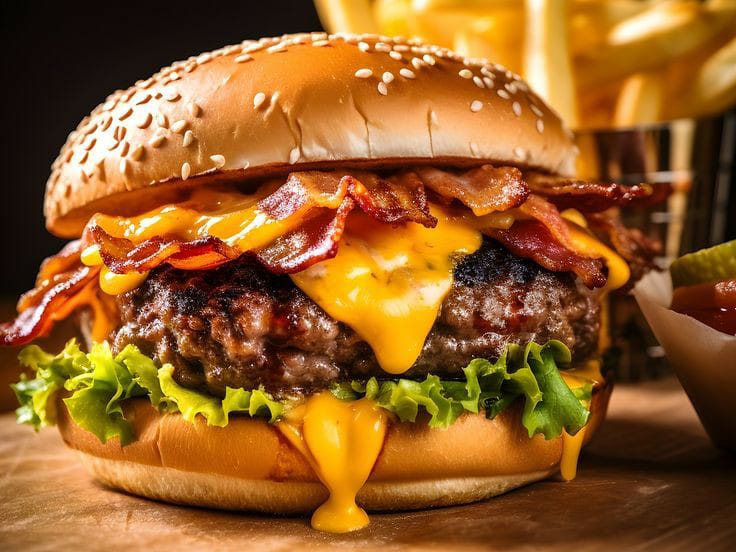 Beef Burger With Cheese